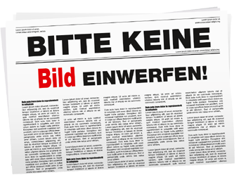 Kostenfreie Sticker gegen die bundesweite Verteilung der Bildzeitung